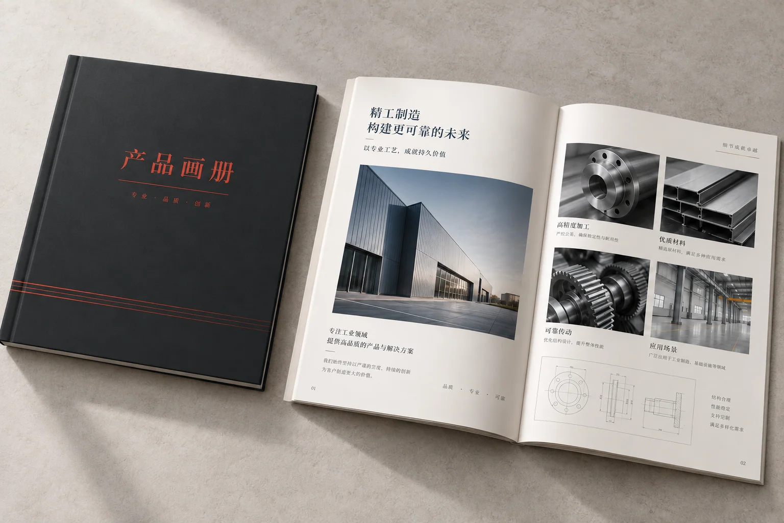 企业画册印刷与宣传册印刷产品形式展示