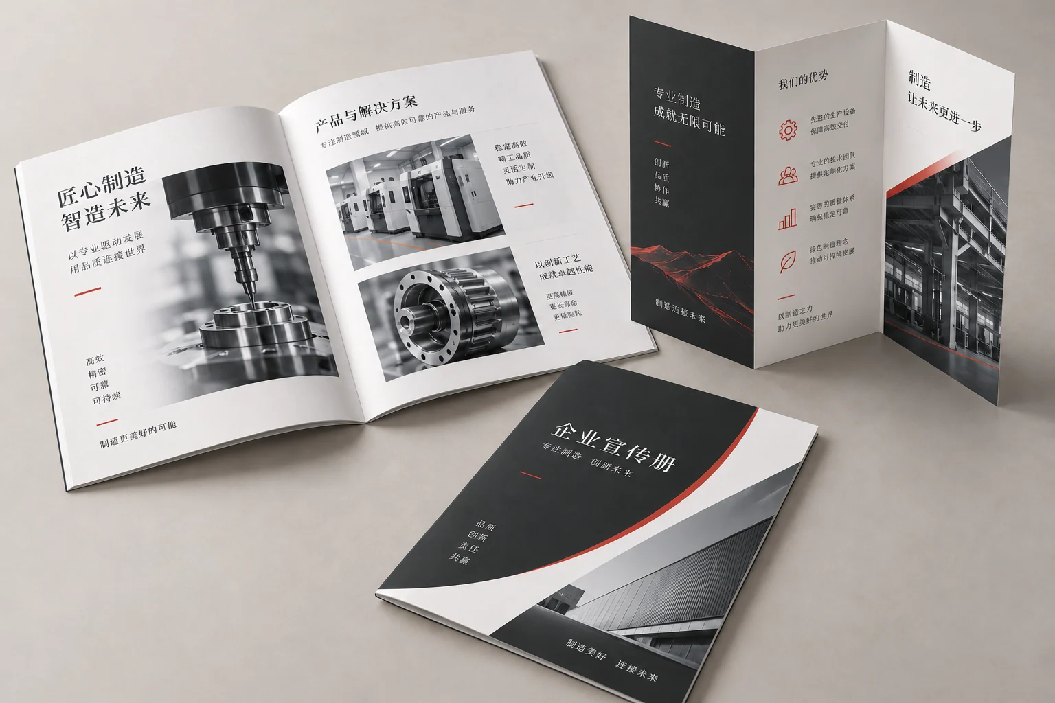 企业宣传册印刷产品形式展示